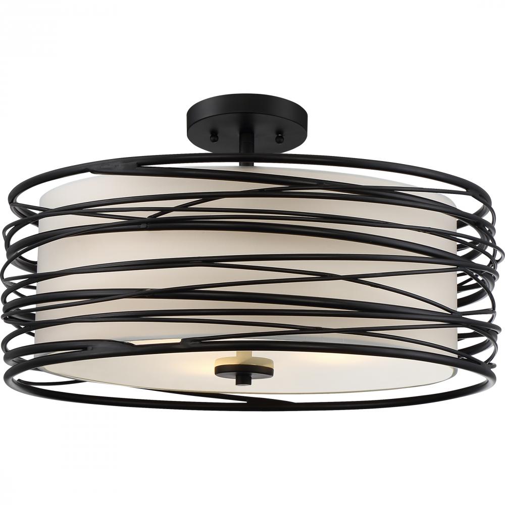 Spiral Semi-Flush Mount