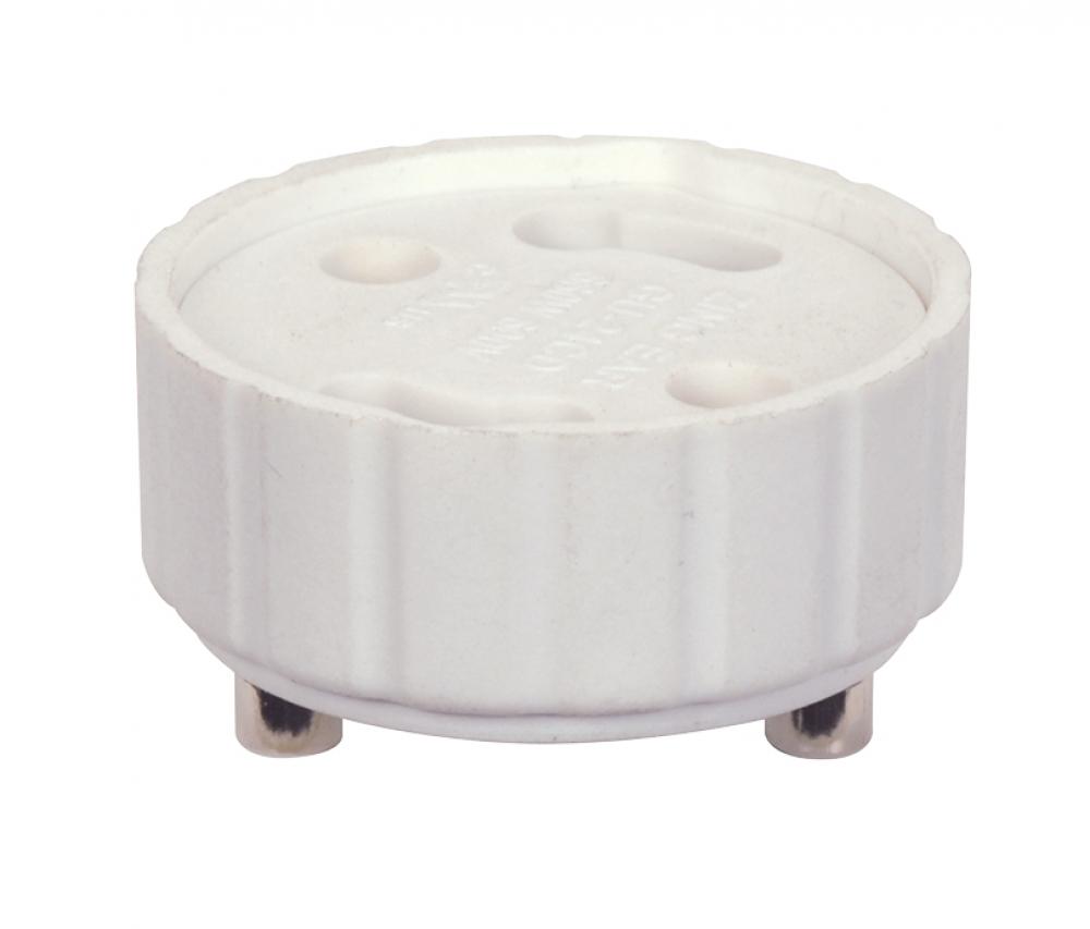 GU24 To GU24 White Extender; 5/8" Overall Extension; 660W; 600V
