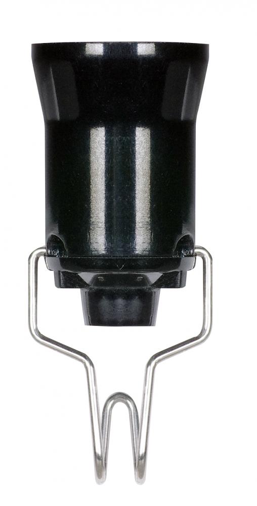 Pressure Fit Candelabra Base Socket; Pin Socket; Pressure Fit; Phenolic; 1-1/4" Height; 3/4"