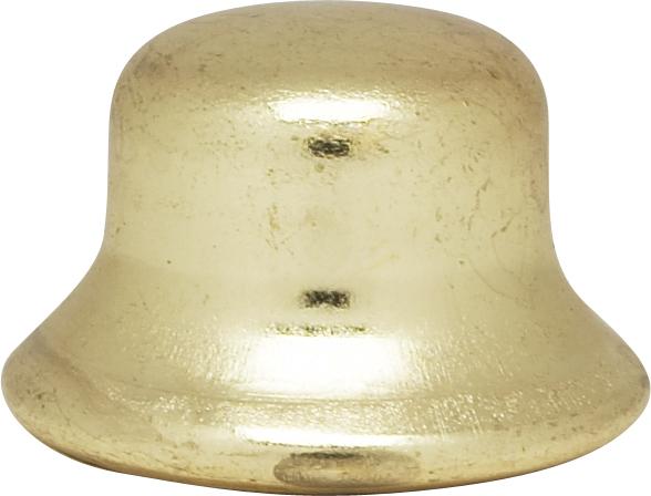 Steel Finial; 1/4-27; 1/2"; Brass Plated
