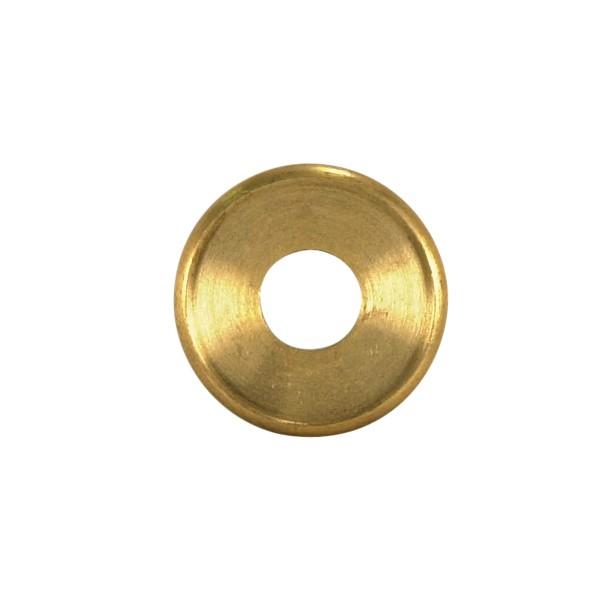 Turned Brass Check Ring; 1/8 IP Slip; Unfinished; 1-7/8" Diameter