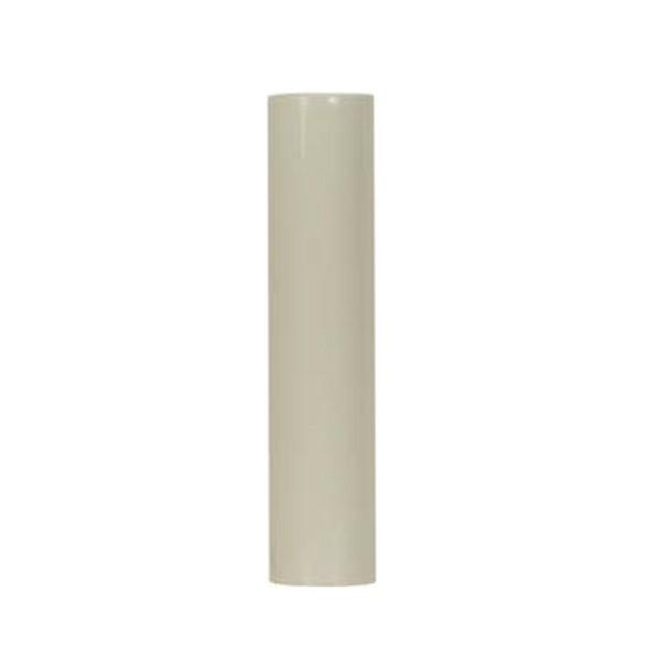 Plastic Candle Cover; Cream Plastic; 13/16" Inside Diameter; 7/8" Outside Diameter; 2"