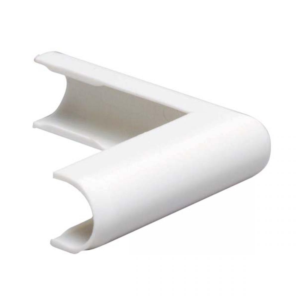 White Outside Elbow Wire Cover