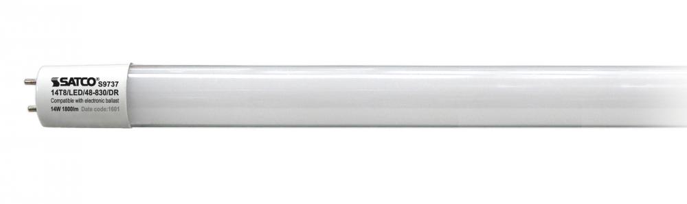 14 Watt T8 LED; Medium bi-pin base; 5000K; 50000 Average rated hours; 1800 Lumens