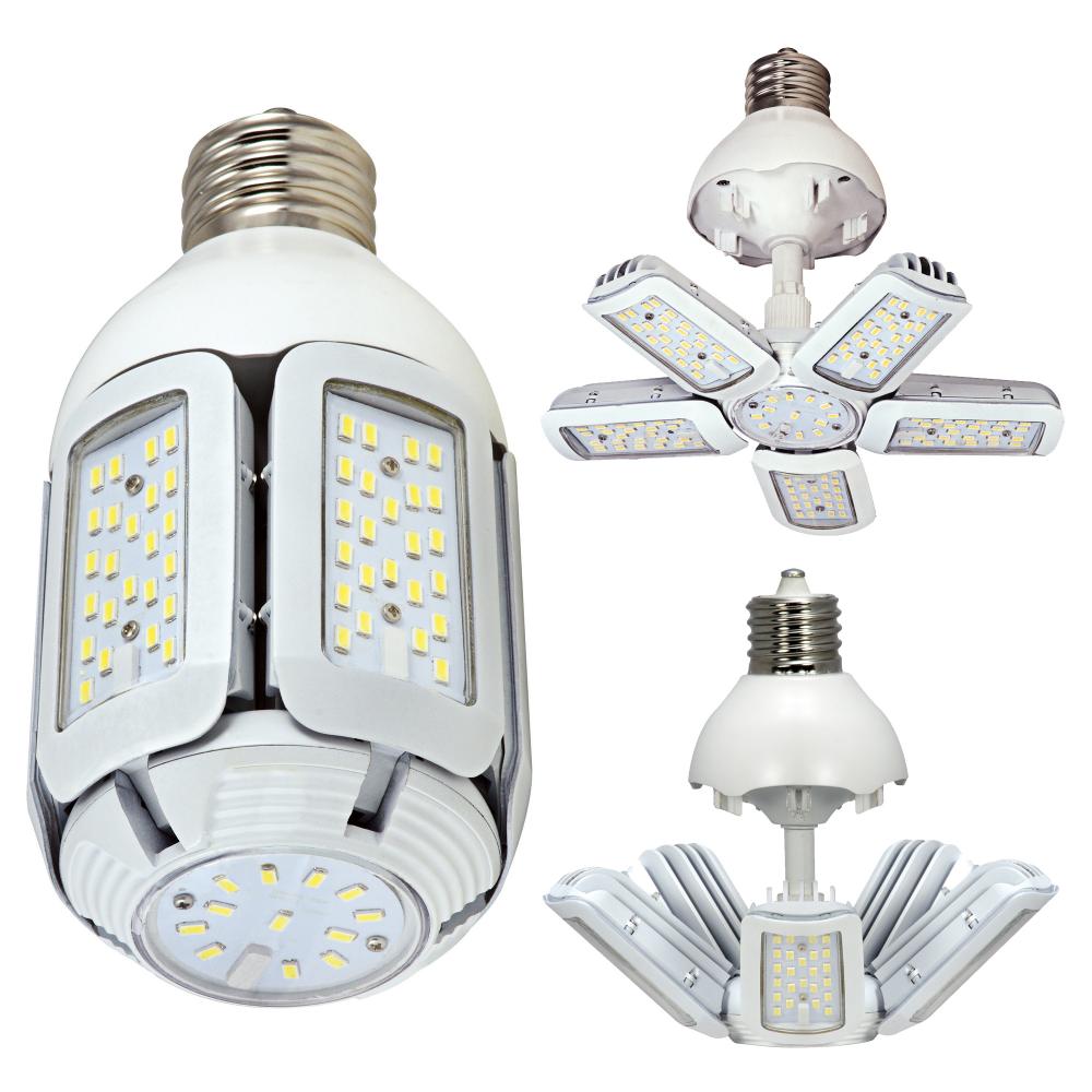 60 Watt - LED HID Replacement; 2700K; Mogul extended base; Adjustable beam angle; 100-277 Volt