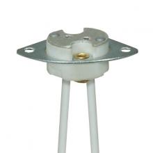 Satco Products Inc. 80/1813 - Halogen Socket w/Metal Plate & 2 Mounting Holes GX5.3 Base