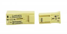 Satco Products Inc. 80/2010 - Yellow (small) 2 Piece Snap Together Connector for Solid or Tinned Tip Wire