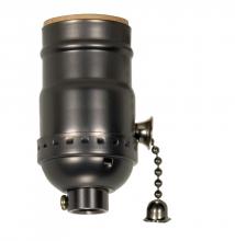 Satco Products Inc. 80/2315 - On-Off Pull Chain Socket; 1/8 IPS; Aluminum; Dark Antique Brass Finish; 660W; 250V