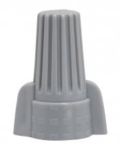 Satco Products Inc. 90/2240 - Wing Nut Wire Connector With Spring Inserts; For 105C Supply Wire; 600V; Gray Finish; 4 #12 Max