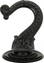 Satco Products Inc. 90/442 - Die Cast Large Swag Hook; Black Finish; Kit Contains 1 Hook And Hardware; 10lbs Max
