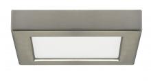 Satco Products Inc. S21503 - Blink - 10.5W- 5.5" Surface Mount LED - 3000K- Square Shape - Brushed Nickel Finish - 120V