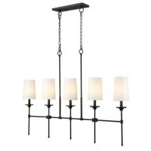 Z-Lite 3033-5L-MB - 5 Light Linear Chandelier