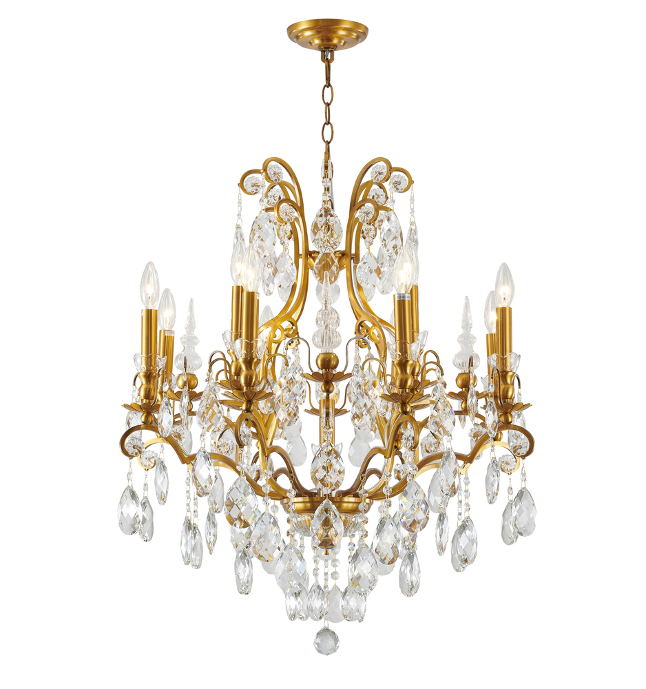 Chandelier Antique Brass