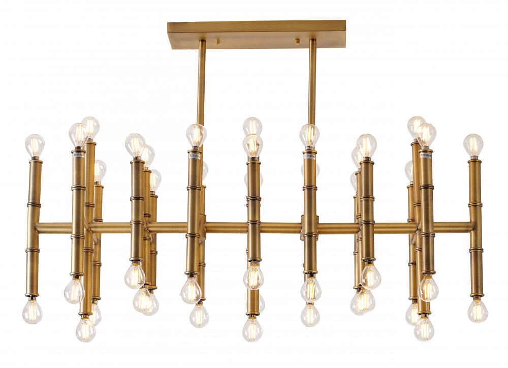 Chandelier Antique Brass