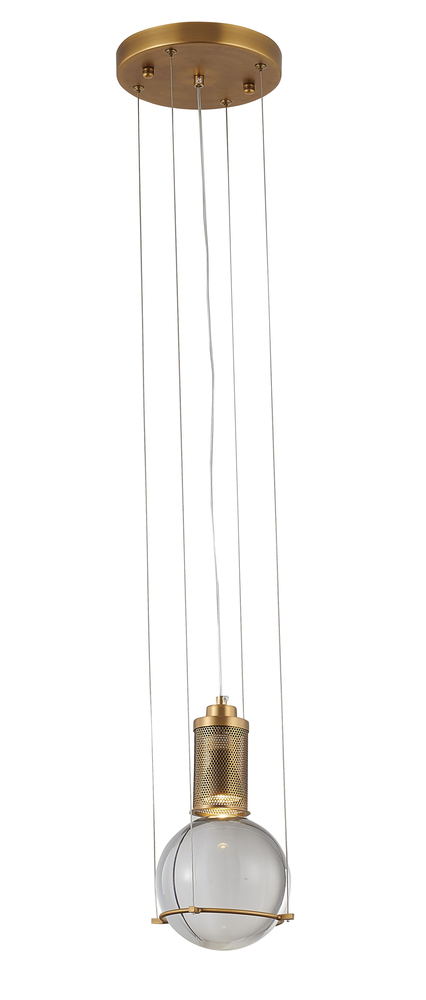 Single Pendant Lighting Antique Brass