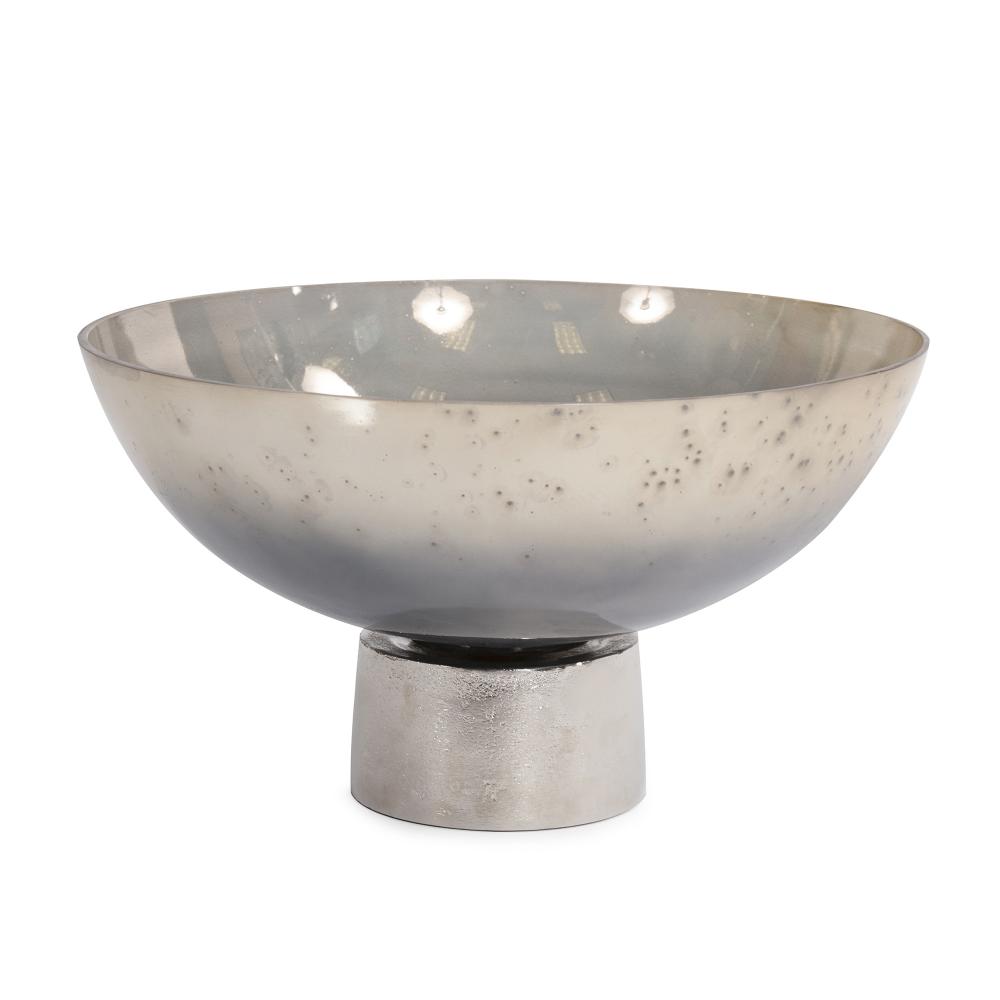 Round Grotto Glass Footed Bowl