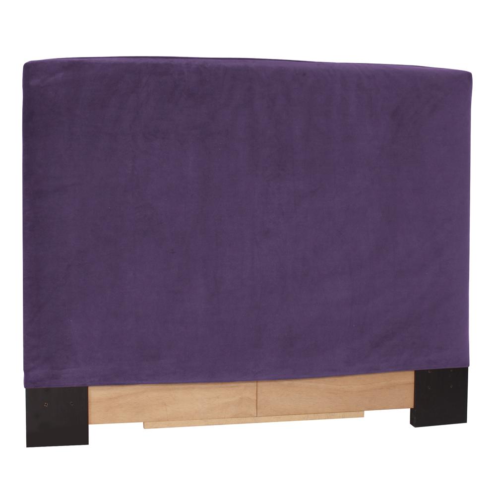 Twin Headboard Slipcover Bella Eggplant (Cover Only)