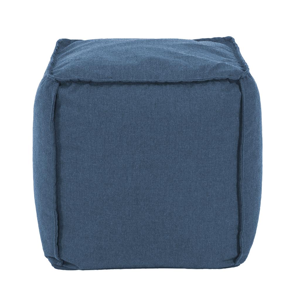 Square Pouf Seascape Turquoise