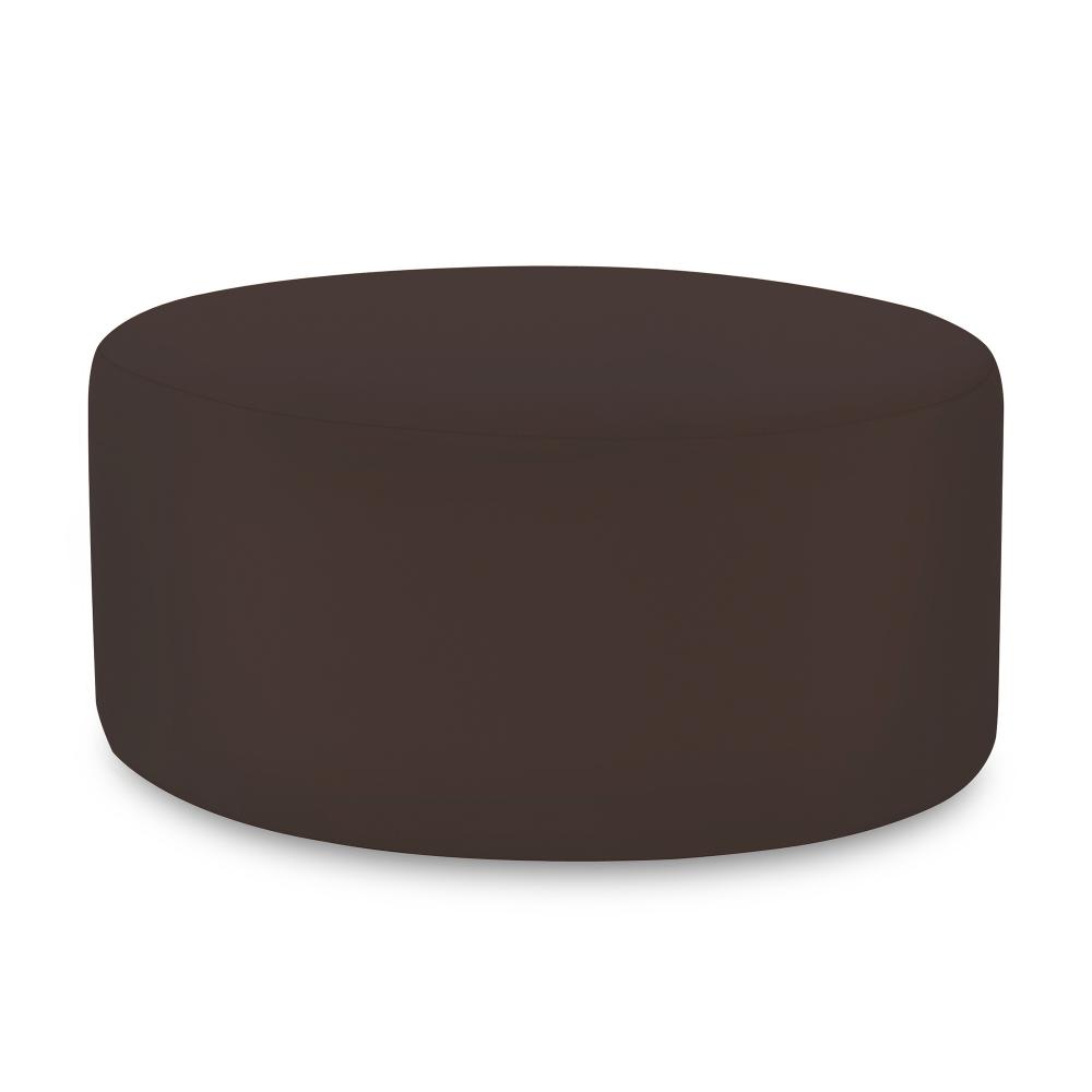 Universal Round Ottoman Seascape Chocolate