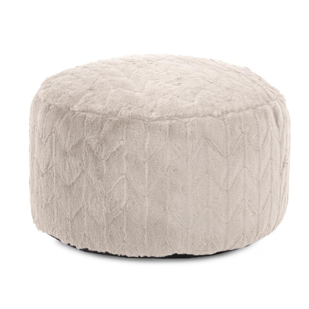 Foot Pouf Angora Natural