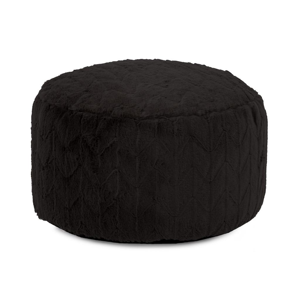 Foot Pouf Angora Ebony