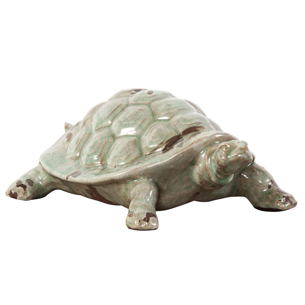 Rustic Turtle Ceramic Sculpture