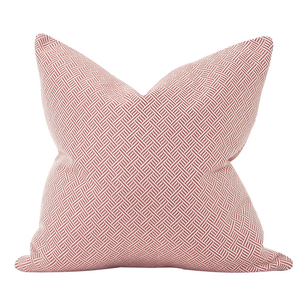 24" x 24" Pillow Beach Club Rhubarb - Down Insert