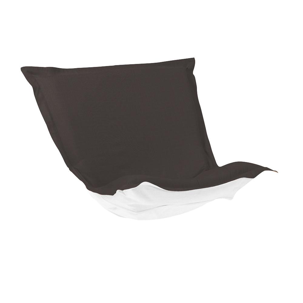 Puff Chair Cushion Seascape Charcoal Cushion and Cover