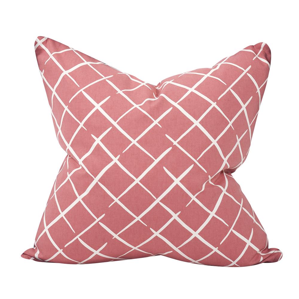 24" x 24" Pillow Cove End Rhubarb - Poly Insert