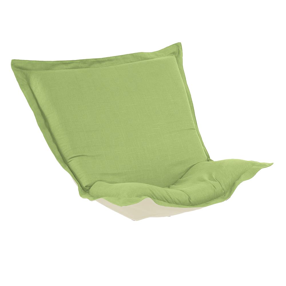 Puff Chair Cushion Linen Slub Grass (Cushion and Cover Only)