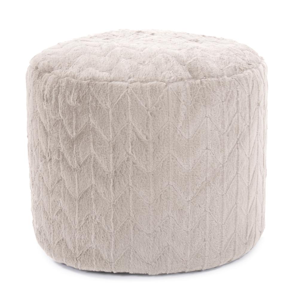 Tall Pouf Angora Natural