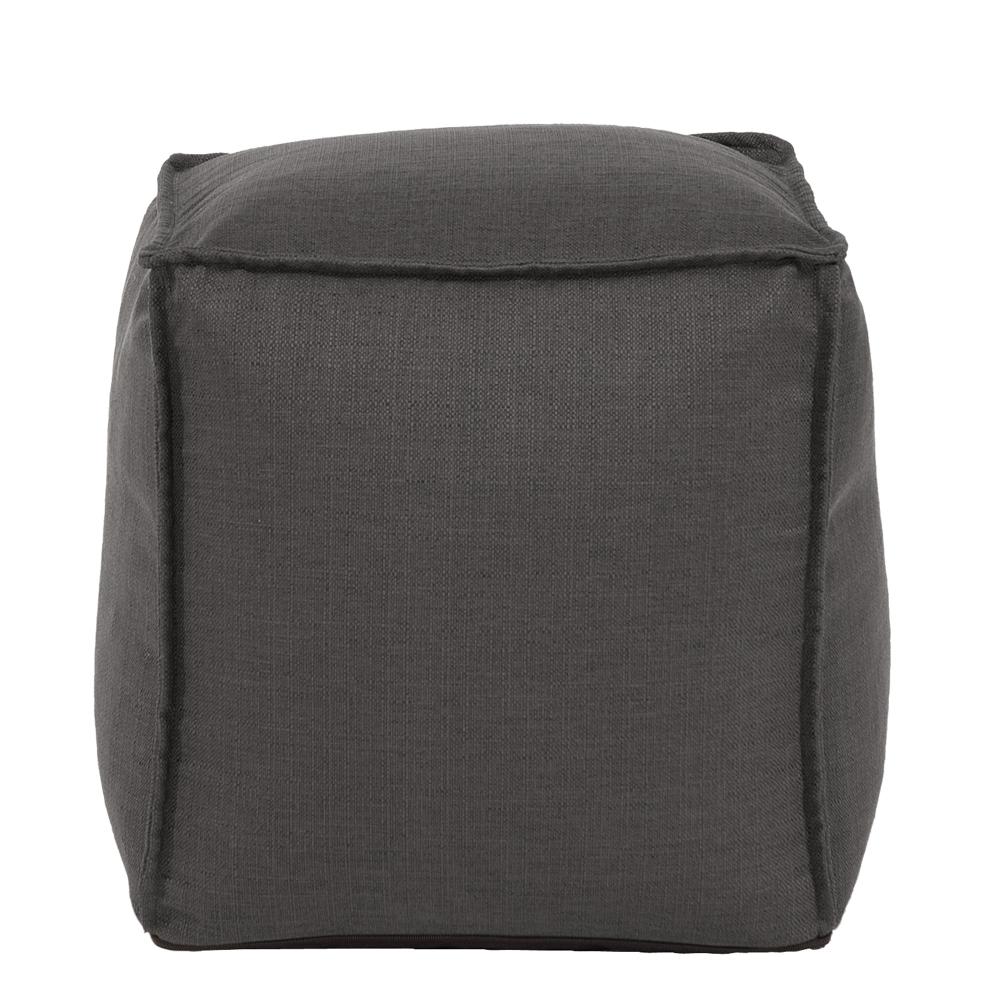 Square Pouf Sterling Charcoal