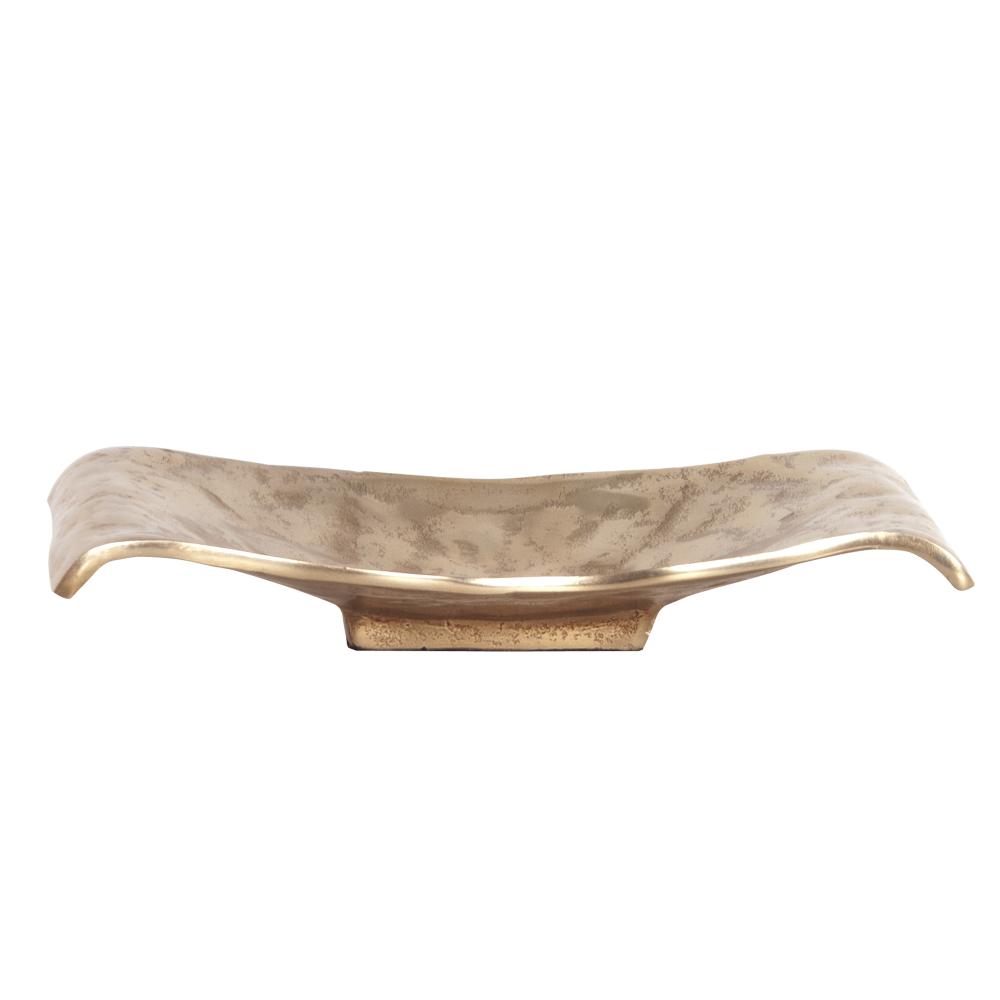 Gold Scrolled Metal Tray / Wall Art - Small