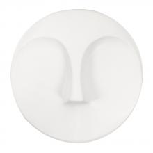 Howard Elliott 34146 - Matte White Round Face Wall Sculpture