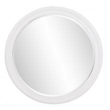 Howard Elliott 53123 - George Matte White Round Mirror