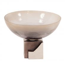 Howard Elliott 51331 - Ombre Glass Bowl on Square Aluminum Base