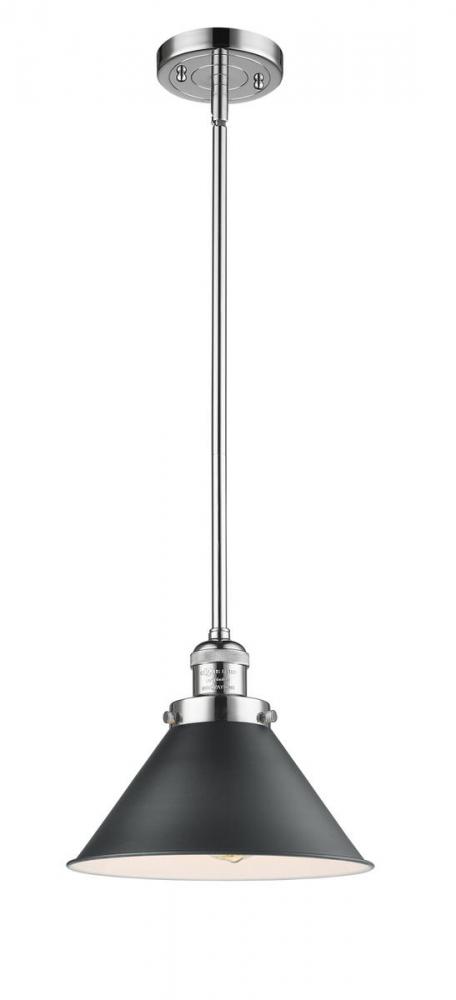 Briarcliff - 1 Light - 10 inch - Polished Chrome - Stem Hung - Mini Pendant