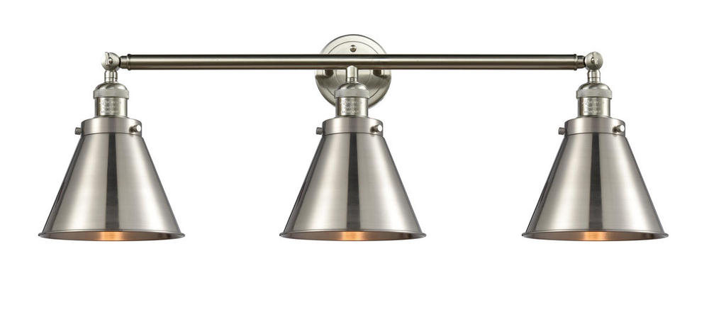 Appalachian - 3 Light - 32 inch - Brushed Satin Nickel - Bath Vanity Light