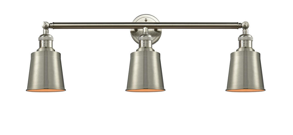 Addison - 3 Light - 32 inch - Brushed Satin Nickel - Bath Vanity Light