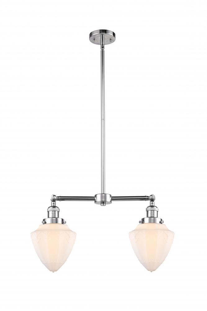 Bullet - 2 Light - 24 inch - Polished Chrome - Stem Hung - Island Light