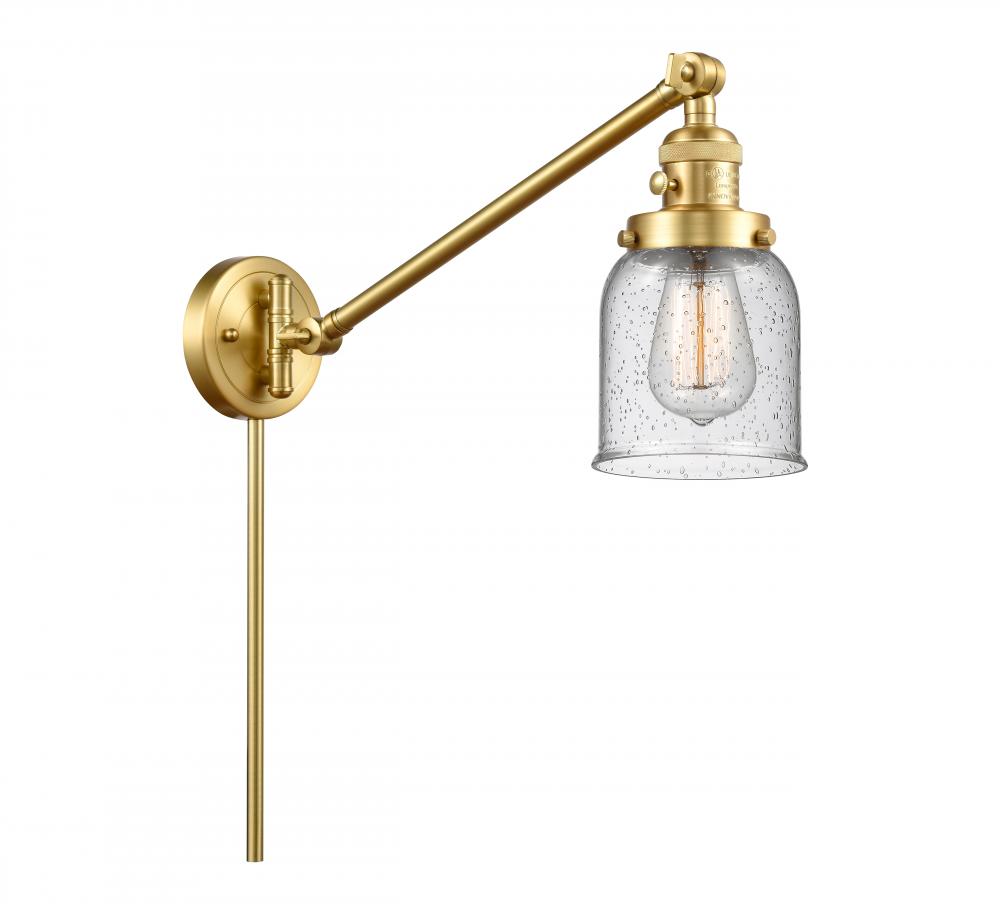 Bell - 1 Light - 8 inch - Satin Gold - Swing Arm