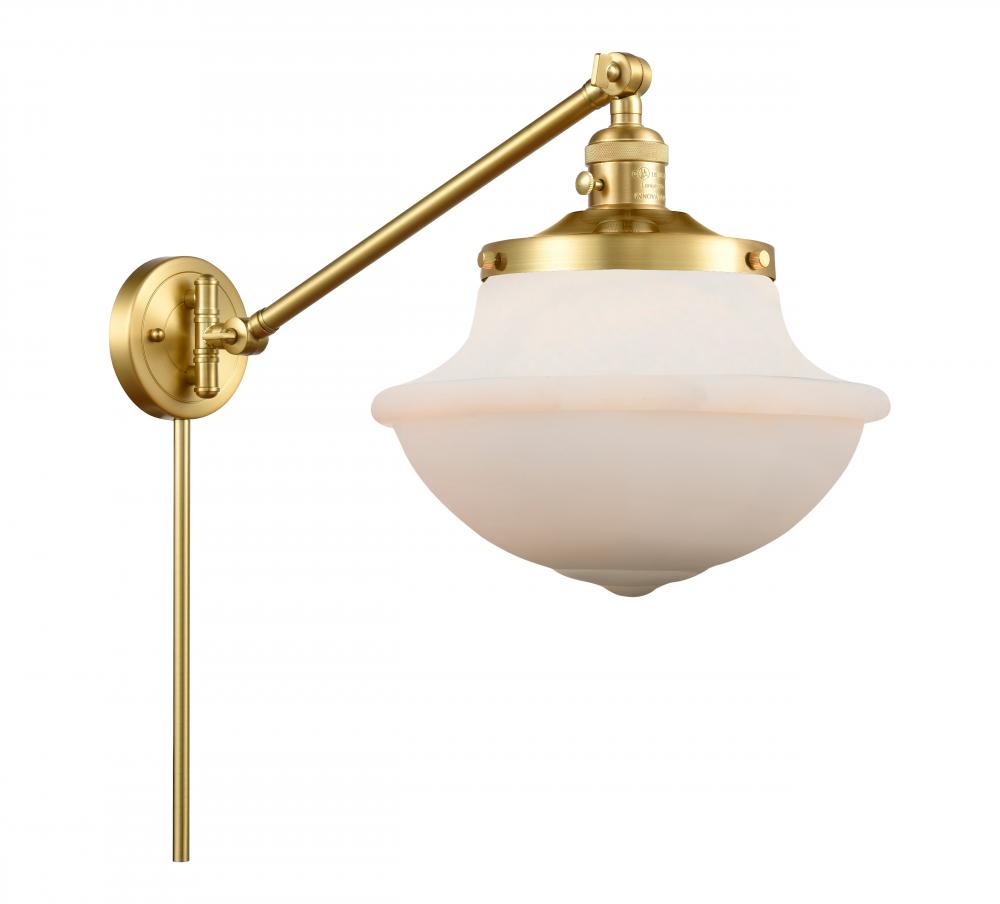 Oxford - 1 Light - 12 inch - Satin Gold - Swing Arm