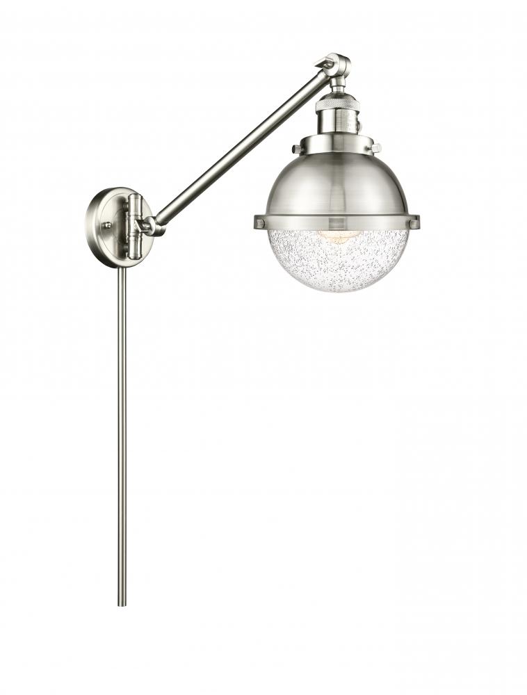 Hampden - 1 Light - 7 inch - Brushed Satin Nickel - Swing Arm