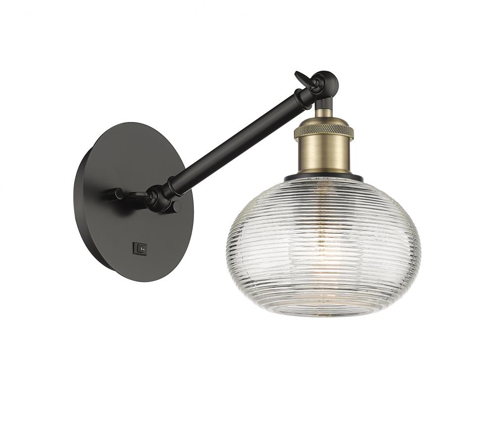 Ithaca - 1 Light - 6 inch - Black Antique Brass - Sconce