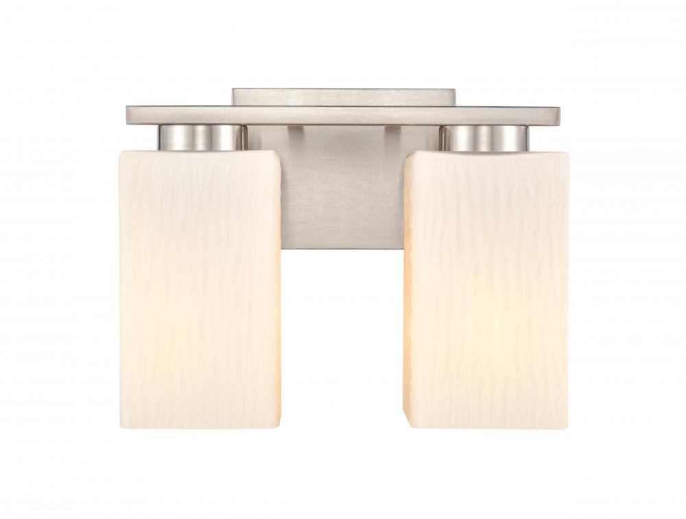 Juneau - 2 Light - 11 inch - Satin Nickel - Bath Vanity Light