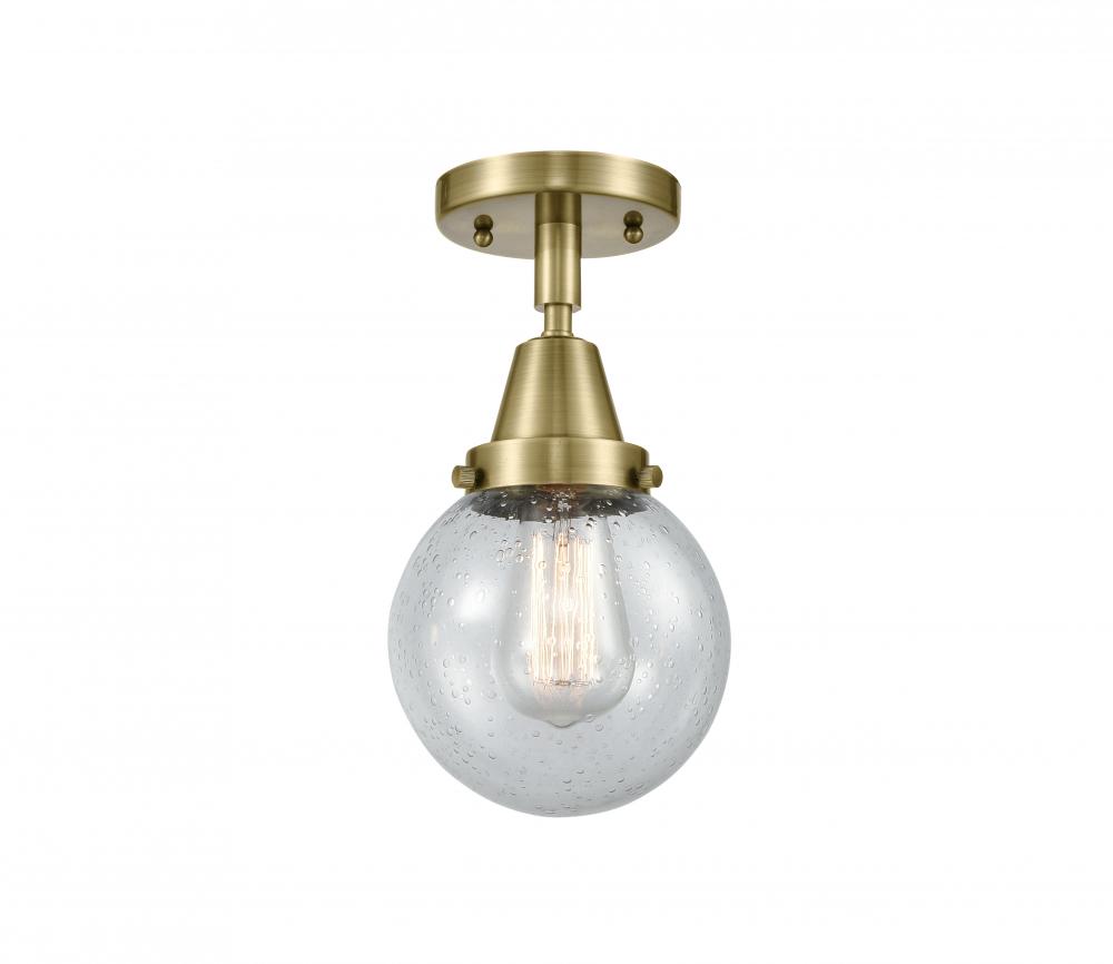 Beacon - 1 Light - 6 inch - Antique Brass - Flush Mount