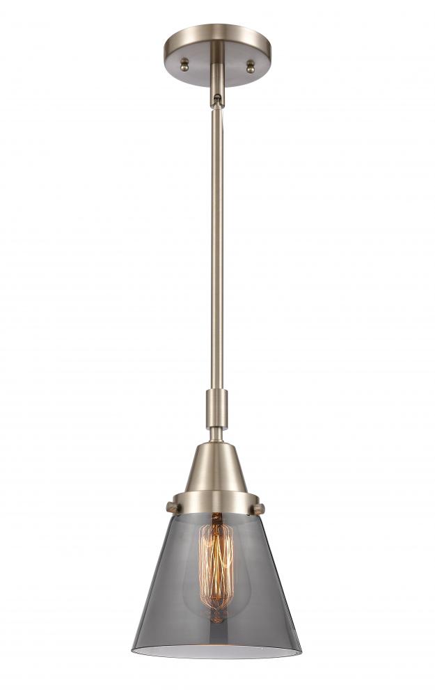 Cone - 1 Light - 6 inch - Brushed Satin Nickel - Mini Pendant