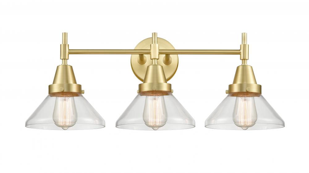 Bare Bulb - 3 Light - 29 inch - Satin Gold - Bath Vanity Light