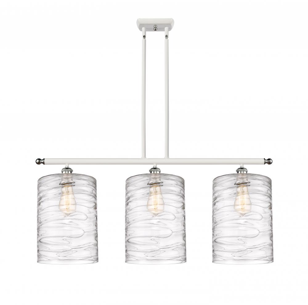 Cobbleskill - 3 Light - 36 inch - White Polished Chrome - Cord hung - Island Light