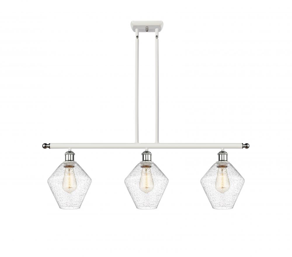 Cindyrella - 3 Light - 36 inch - White Polished Chrome - Cord hung - Island Light